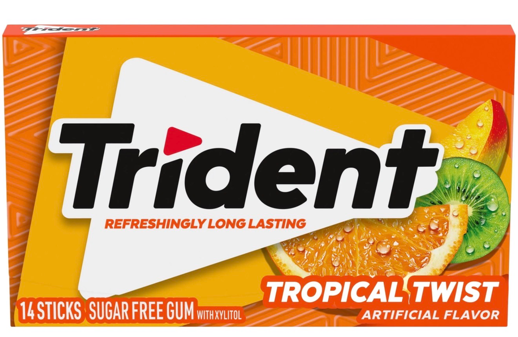 Chewing-Gum Trident Tropical