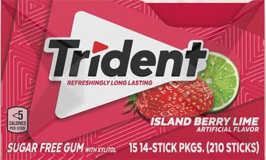 [EPI-0443] Chewing Gum Trident Island Berry Lime