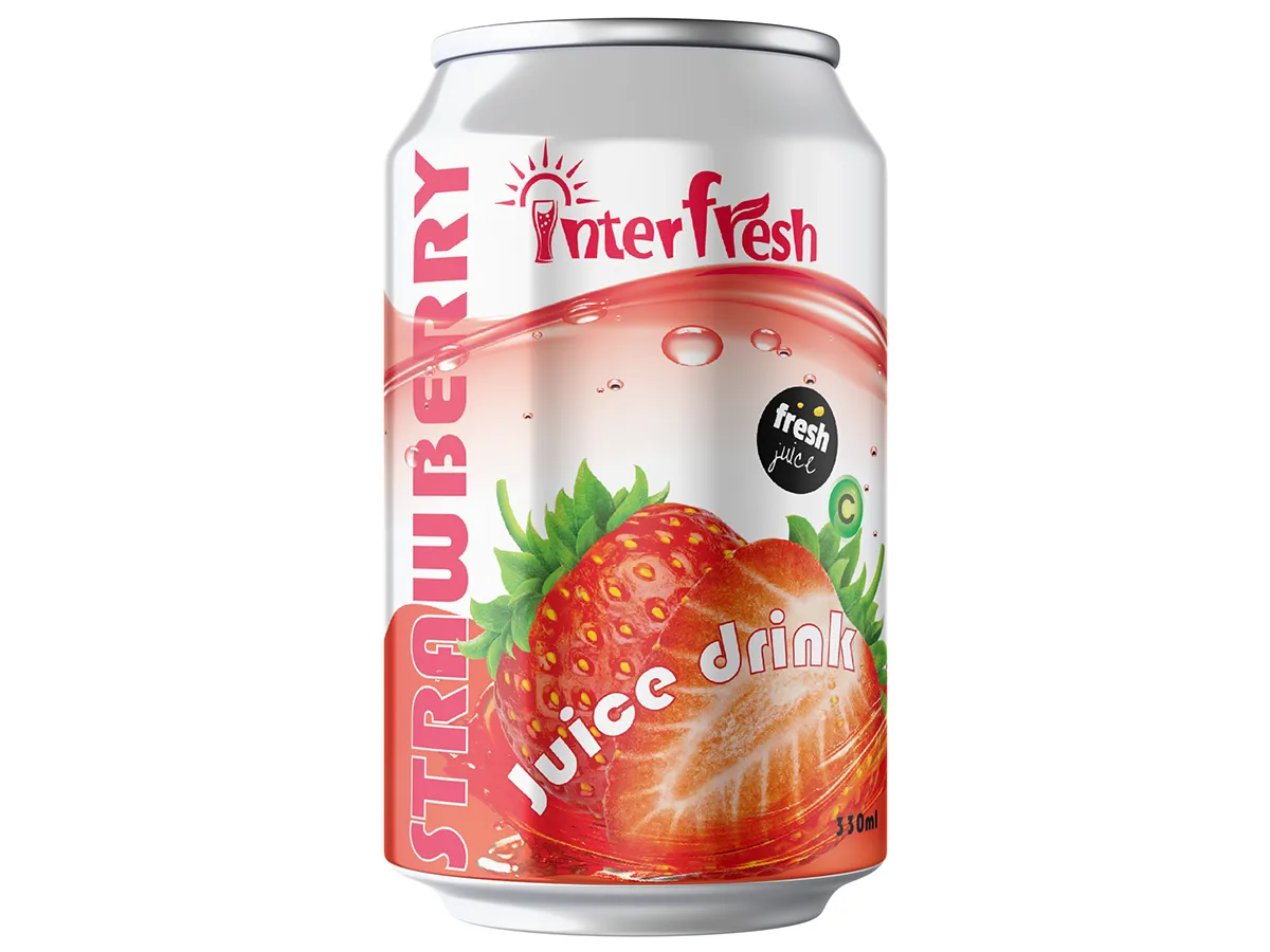 Canette Inter Fresh Fraise 33Ml