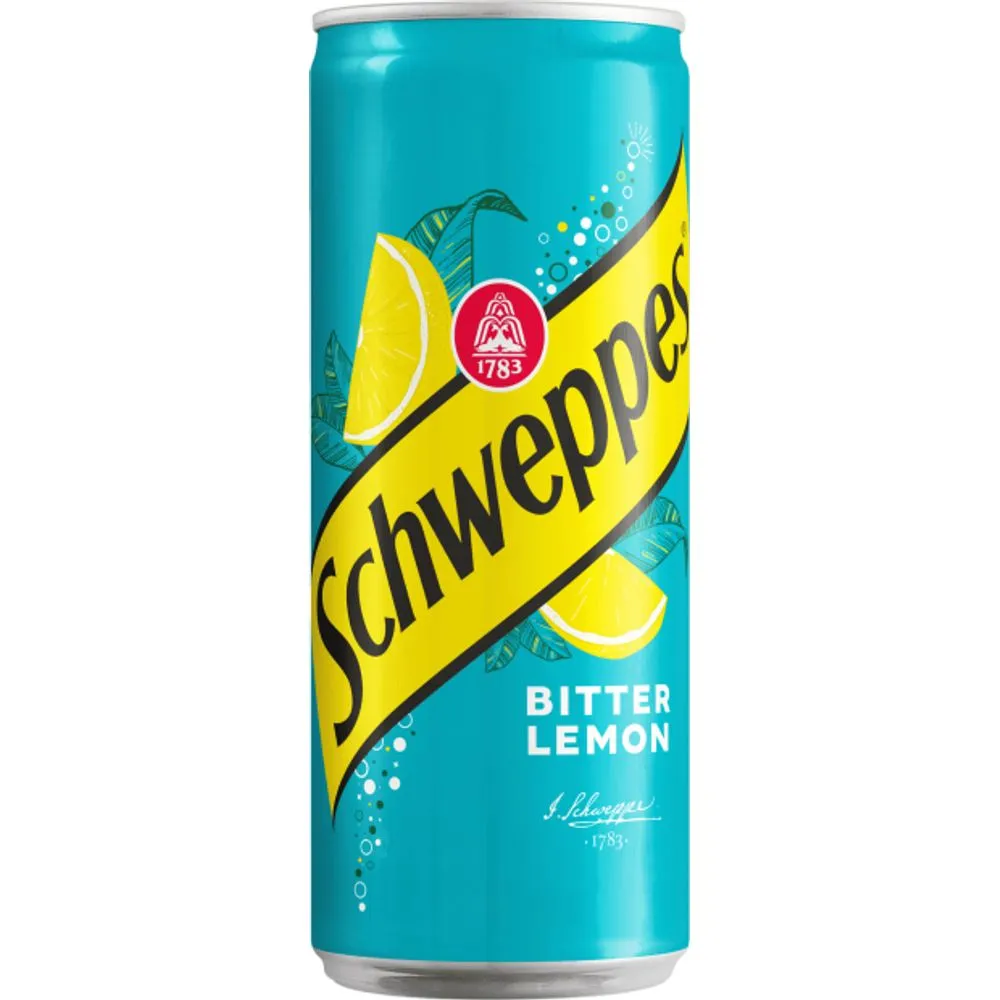 Canette Schweppes Bitter Lemon 33Ml